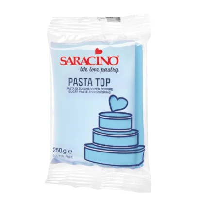 Masa cukrowa Saracino do obkładania TOP PASTE Baby Blue - Jasnoniebieska 250 g