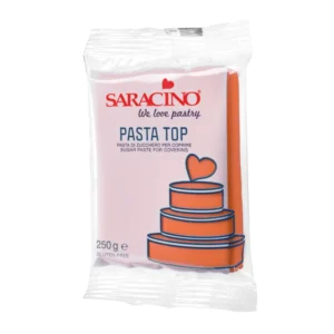 zdjęcie Masa cukrowa Saracino do obkładania TOP PASTE Pomarańczowa 250 g