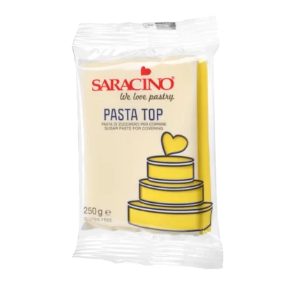 Masa cukrowa Saracino do obkładania TOP PASTE Yellow - Żółta 250 g