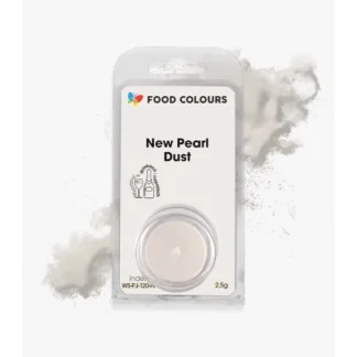 Barwnik do drinków i aerografu w proszku polskiej produkcji firmy FOODCOLOURS - bez E171 - New Pearl Dust, Nowy Perłowy - 2,5g
