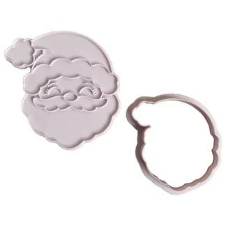 Wykrawaczka ze stemplem Głowa Mikołaja - FloWerka