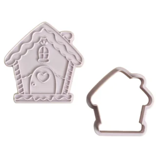 Świąteczna Wykrawaczka 3D ze Stemplem „Piernikowy Domek” 9 cm – FloWerka