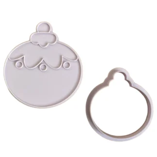 Świąteczna Wykrawaczka 3D ze Stemplem „Bombka” 9 cm – FloWerka