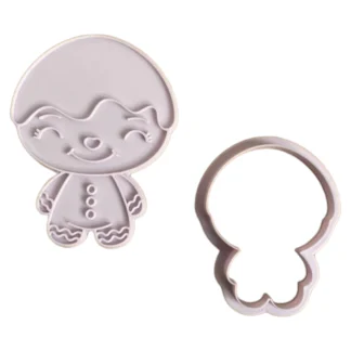 Świąteczna Wykrawaczka 3D ze Stemplem „Lukrowany Piernik” 9 cm – FloWerka