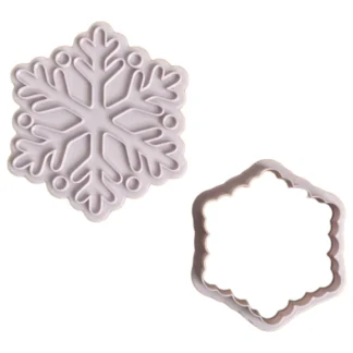 Świąteczna Wykrawaczka 3D ze Stemplem „Spadająca śnieżynka” 9 cm – FloWerka