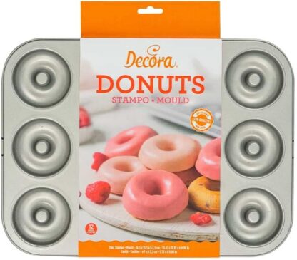 Nieprzywierająca forma do donutów z 12 gniazdami - Decora