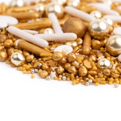 Cukrowa Posypka GLIMMER GOLD - 90 g - Słodki Bufet - obrazek 2