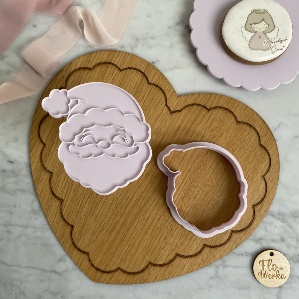 Wykrawaczka ze stemplem Głowa Mikołaja - FloWerka