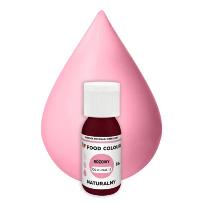 Naturalny barwnik olejowy polskiej produkcji - Food Colours - Pink - Różowy - 18ml