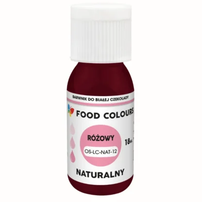 Naturalny barwnik olejowy polskiej produkcji - Food Colours - Pink - Różowy - 18ml