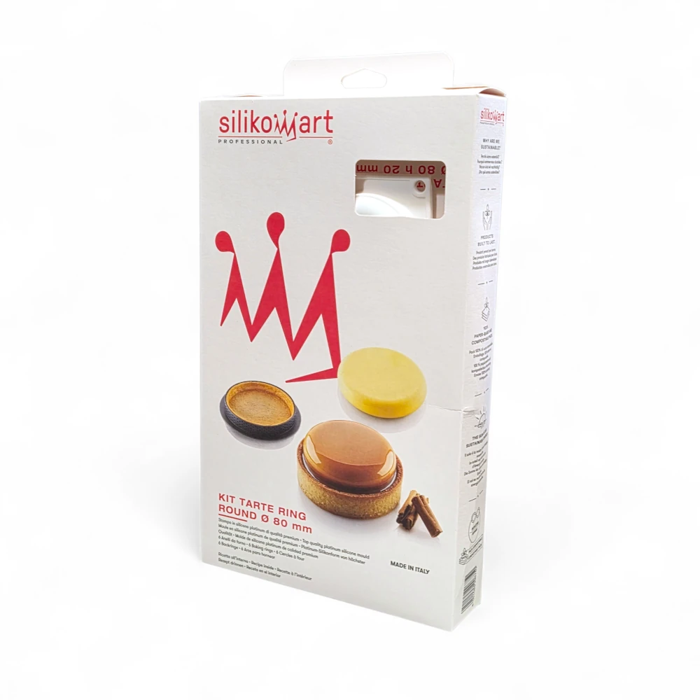 Formy silikonowe + ranty KIT TARTE RING ø80 mm - Silikomart - obrazek 6