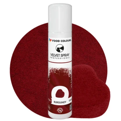 Zamsz w sprayu VELVET SPRAY PROFESSIONAL - Burgundy 100 ml (bordowy, bez E171)