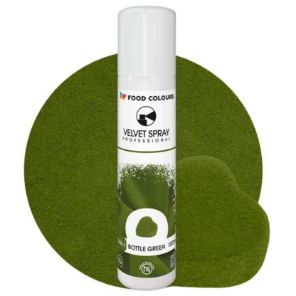 Zamsz w sprayu VELVET SPRAY PROFESSIONAL - Bottle Green 100 ml (butelkowa zieleń, bez E171)