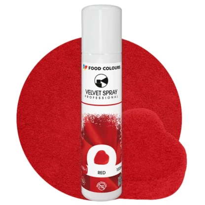 Zamsz w sprayu VELVET SPRAY PROFESSIONAL - Red 100 ml (czerwony, bez E171)