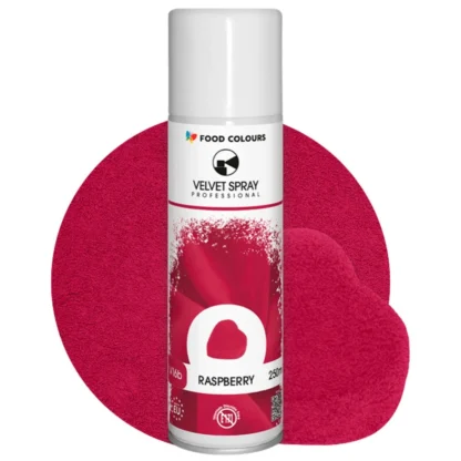 Zamsz w sprayu VELVET SPRAY PROFESSIONAL - Raspberry 250 ml (malinowy, bez E171)