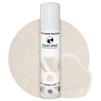 Zamsz w sprayu VELVET SPRAY PROFESSIONAL - Natural White100 ml (naturalny biały, bez E171)