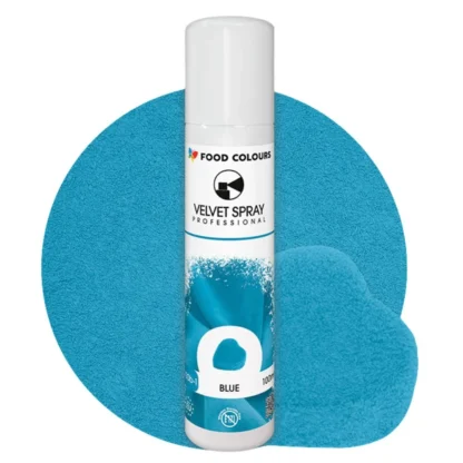 Zamsz w sprayu VELVET SPRAY PROFESSIONAL - Blue 100 ml (niebieski, bez E171)