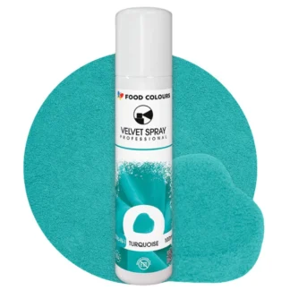 Zamsz w sprayu VELVET SPRAY PROFESSIONAL - Turquoise 100 ml (turkusowy, bez E171)