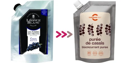 Puree, Purée owocowe Carmanfruit (dawniej Leonce Blanc) - Czarna Porzeczka - 1 kg