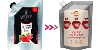 Puree, Purée owocowe Carmanfruit (dawniej Leonce Blanc) - Truskawka - 1 kg