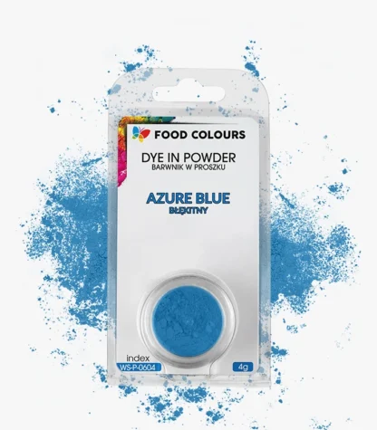 Barwnik w proszku Błękitny/Azure Blue WS-P-0604 Food Colours - 4 g