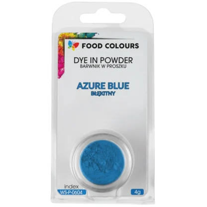Barwnik w proszku Błękitny/Azure Blue WS-P-0604 Food Colours - 4 g