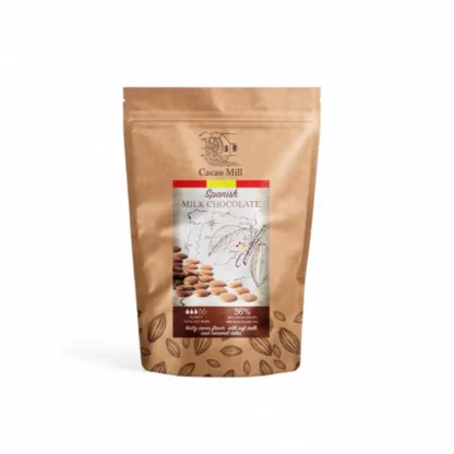 Czekolada hiszpańska mleczna Cacao Mill 36% kakao, płynność: 3/5 - 0,4 kg