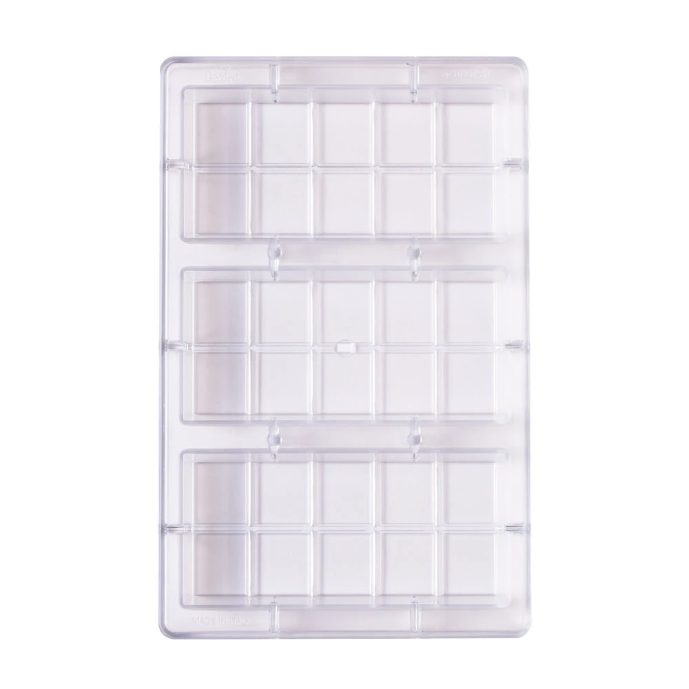 Forma do czekolady dubajskiej – poliwęglan – 3 gniazda 150 × 70 × 20 mm - Decora