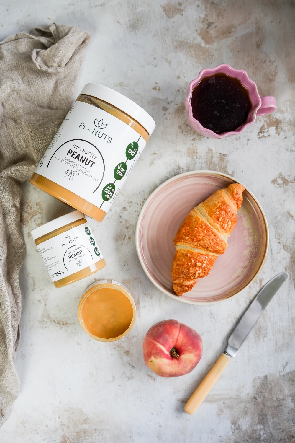 Masło orzechowe 100% Pi-NUTS 1 kg – czysta pasta z orzechów arachidowych