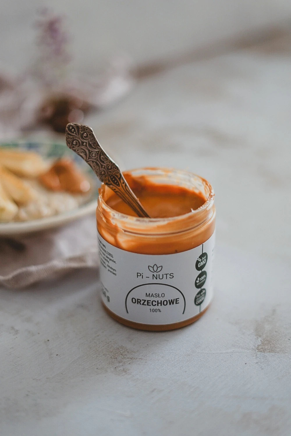 Masło orzechowe 100% Pi-NUTS 1 kg – czysta pasta z orzechów arachidowych