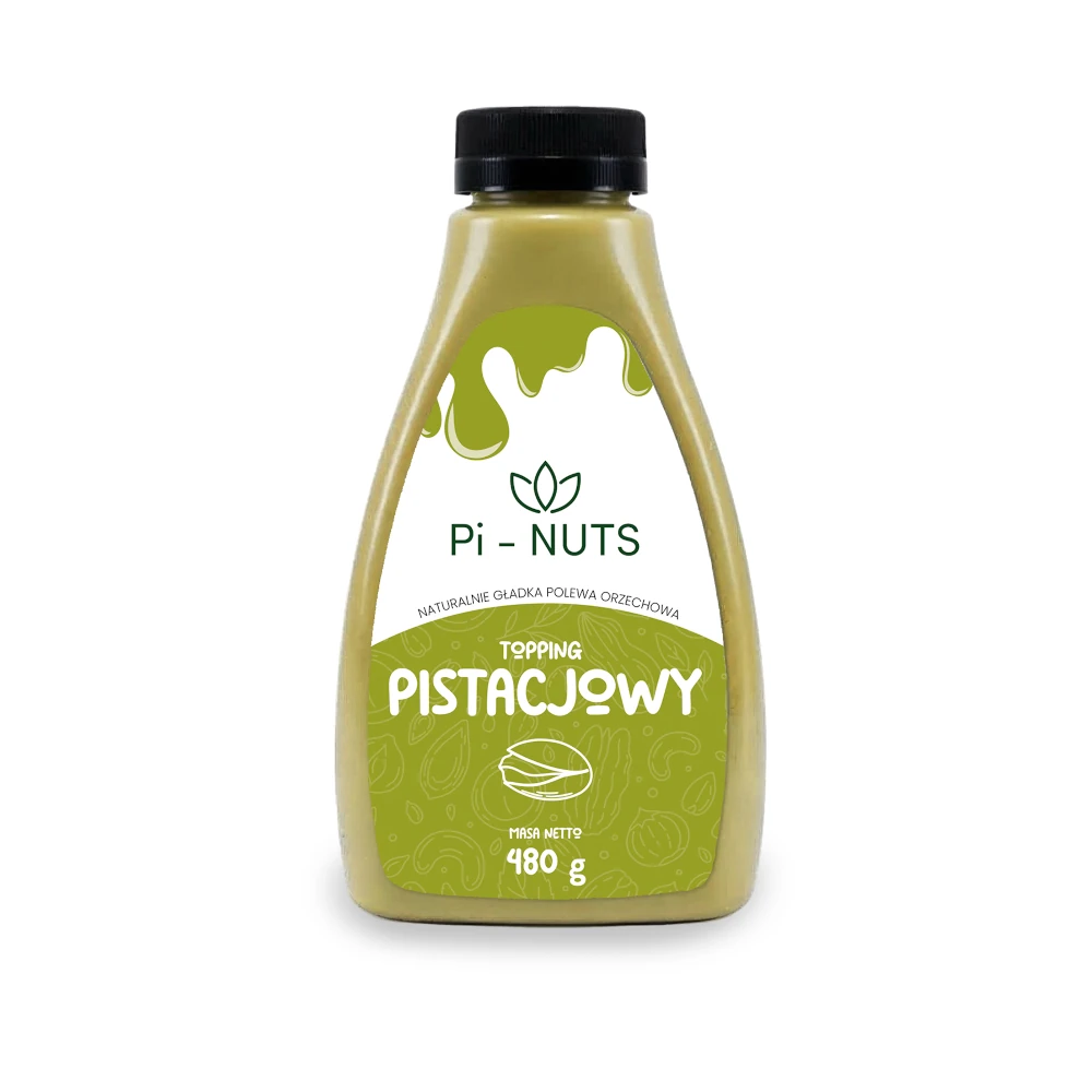Topping Pistacjowy Pi-NUTS 480 g – Naturalna Pistacjowa Polewa do Deserów