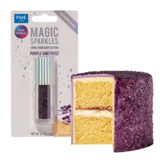 PME Magic Sparkles Purple Amethyst 3 g – Fioletowy Ametyst Jadalny Opalizujący Brokat do Dekoracji