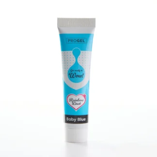 Rainbow Dust ProGel® Baby Blue, Jasny, Pastelowy Niebieski – intensywny kolor, który zmienia każde słodkie dzieło