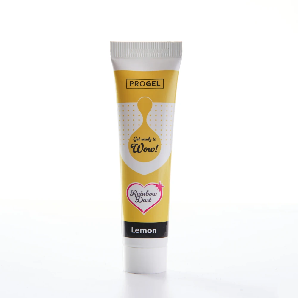 Rainbow Dust ProGel® Lemon, Cytrynowy – intensywny kolor, który zmienia każde słodkie dzieło