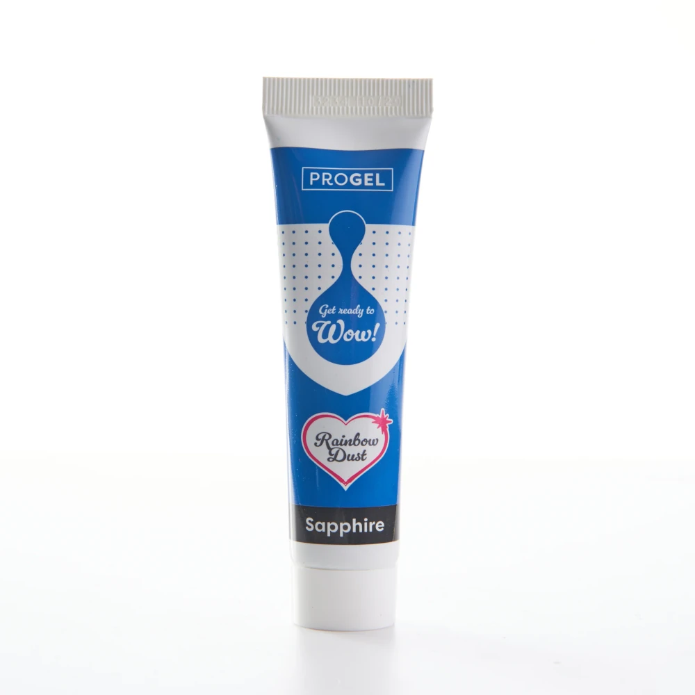 Rainbow Dust ProGel® Sapphire, Szafirowy – intensywny kolor, który zmienia każde słodkie dzieło