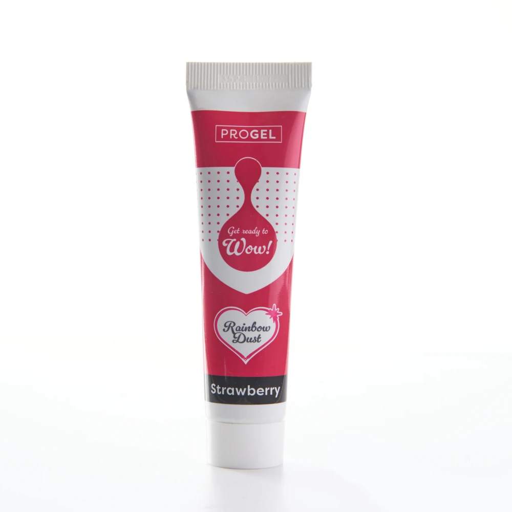 Rainbow Dust ProGel® Strawberry, Truskawkowy – intensywny kolor, który zmienia każde słodkie dzieło