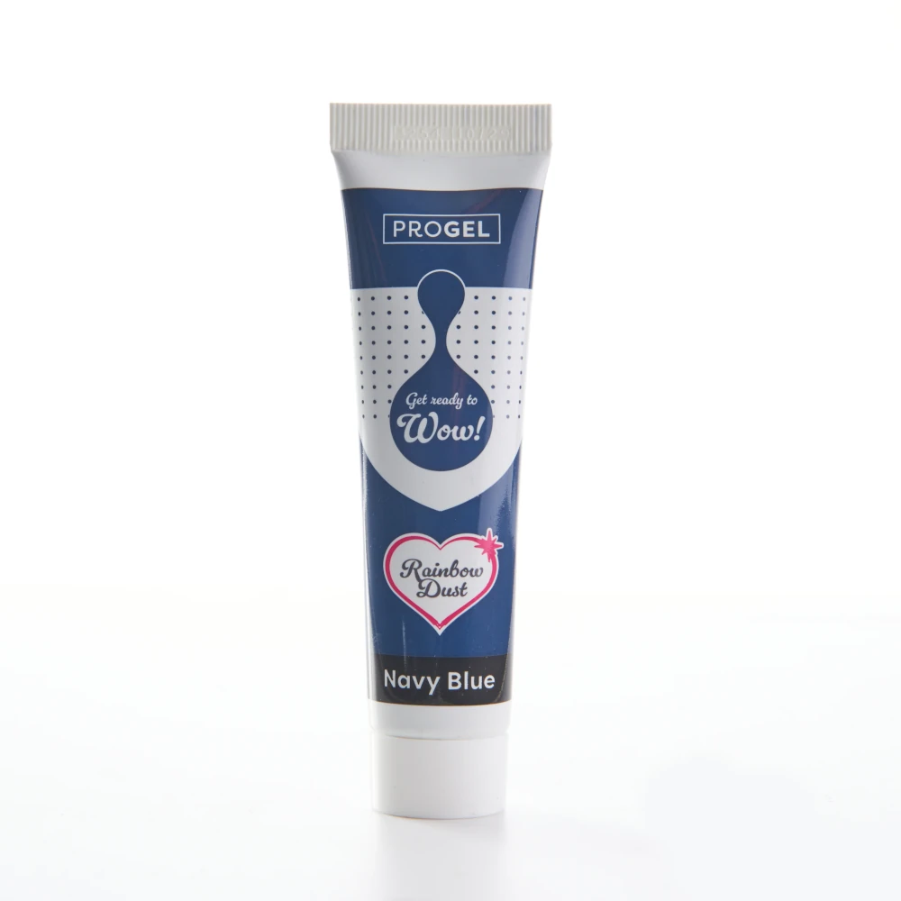 Rainbow Dust ProGel® Navy Blue, Granatowy – intensywny kolor, który zmienia każde słodkie dzieło