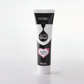 Rainbow Dust ProGel® Black, Czarny –duża tubka - intensywny kolor, który zmienia każde słodkie dzieło
