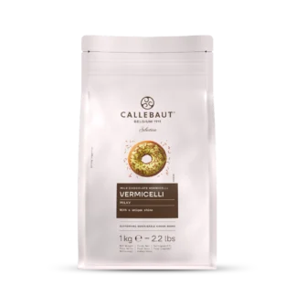 Vermicelli z mlecznej czekolady Callebaut 1 kg – posypka czekoladowa do eleganckich dekoracji deserów