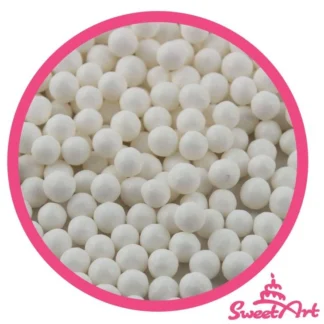 Cukrowe Perły, perełki Białe o średnicy 5mm (80g)