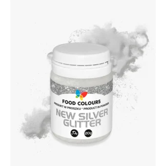 Brokat Spożywczy Srebrny 20g - New Silver Glitter