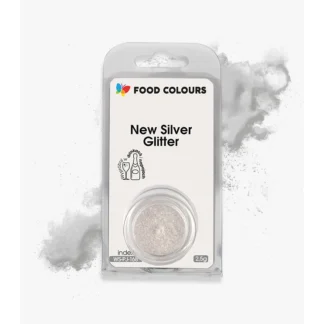 Brokat Spożywczy Srebrny 2,5g - New Silver Glitter