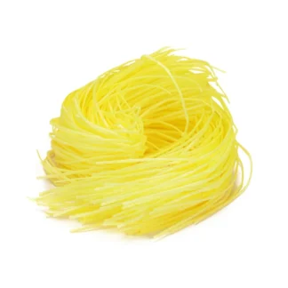 Jadalna trawa waflowa 30 g – Dekoracja na tort wielkanocny - Żółta