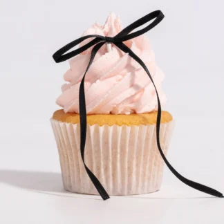 PME kokardki na tort czarne – topper na tort, pikery wstążki 8 szt.