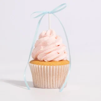 PME kokardki na tort niebieskie – topper na tort, pikery wstążki 8 szt.