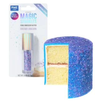 PME Magic Sparkles Dreamy Unicorn 3 g – Szafir Liliowy Jadalny Opalizujący Brokat do Dekoracji