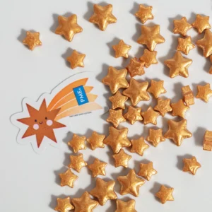 zdjęcie PME Sprinkle Charms Złote Gwiazdki Gold Stars 25g