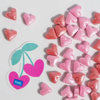 PME Sprinkle Charms Różowe Serduszka Pink Hearts 25g