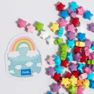 PME Sprinkle Charms Tęczowe Gwiazdki Rainbow Stars 25g