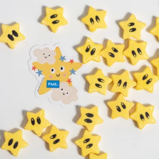 PME Sprinkle Charms Żółte Gwiazdy Yellow Stars 25g